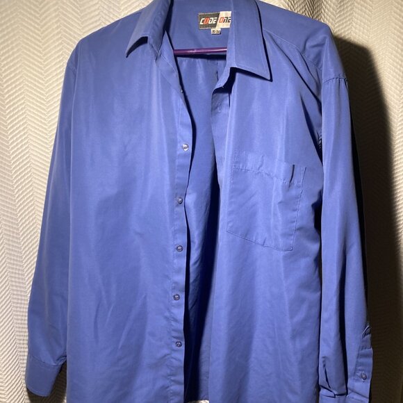 Beautiful Mens Blue Large Code One Dress Shirt – 15/34 - Picture 2 of 11